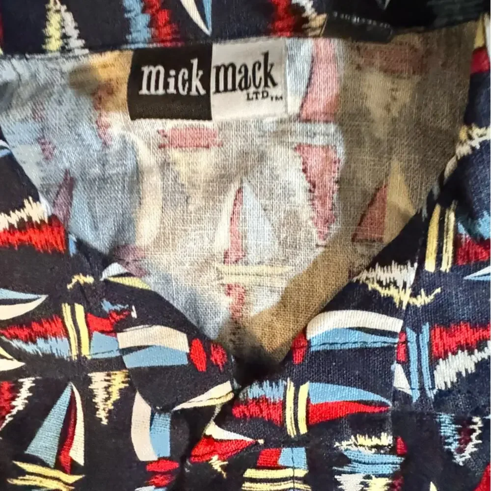 Mick Mack LTD Kids Matching Linen Blend Short Sleeve & Shorts Set Sz 3T NWT